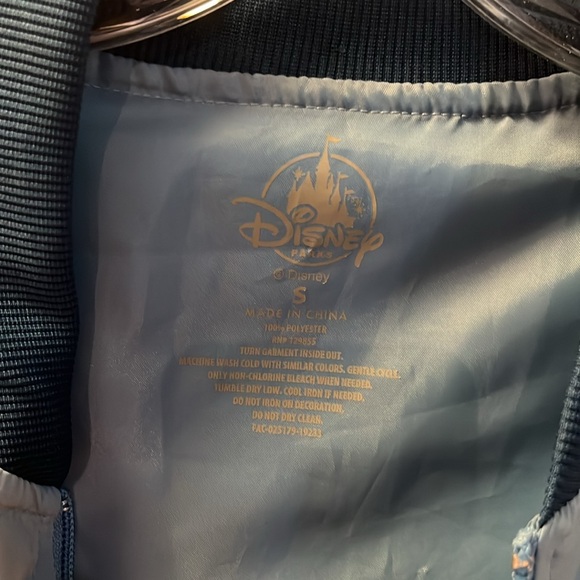 Disney Parks Exclusive Mickey Mouse blue Retro Windbreaker Unisex Size SM RARE - Picture 3 of 6